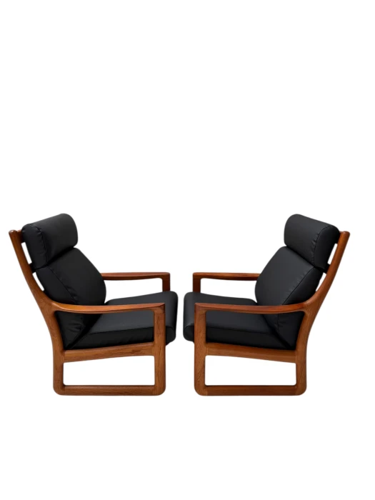 Mid-Century Modern Chairs and Hocker by Johannes Andersen for Silkeborg, 1960s
